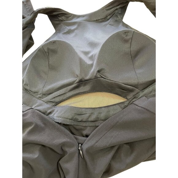 Morgan & Co Womens Formal Evening Long Maxi Dress Rhinestones Black Size 7/8 - Picture 6 of 9